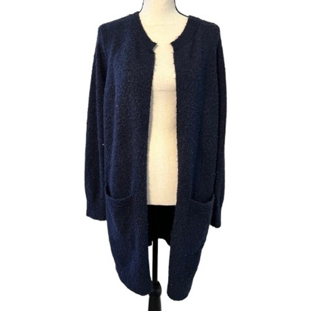 Banana Republic Long Open Front Boucle Cardigan